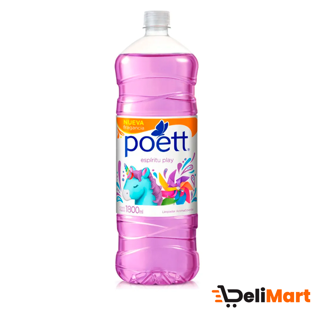 Limpiador Aromatizante Desinfectante Poett Espíritu Play x 1,8 Lts