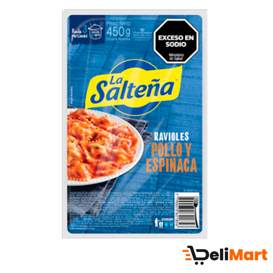 Ravioles de Pollo y Espinaca La Salteña 450 Gr