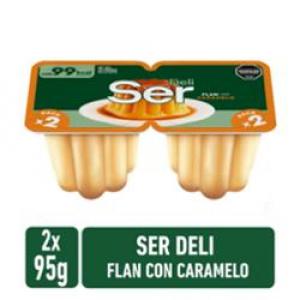 Flan Ser con Caramelo Pack 2x96Gr