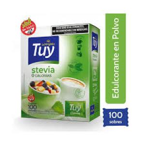 Edulcarante en Sobre con Stevia Tuy x 100 uni