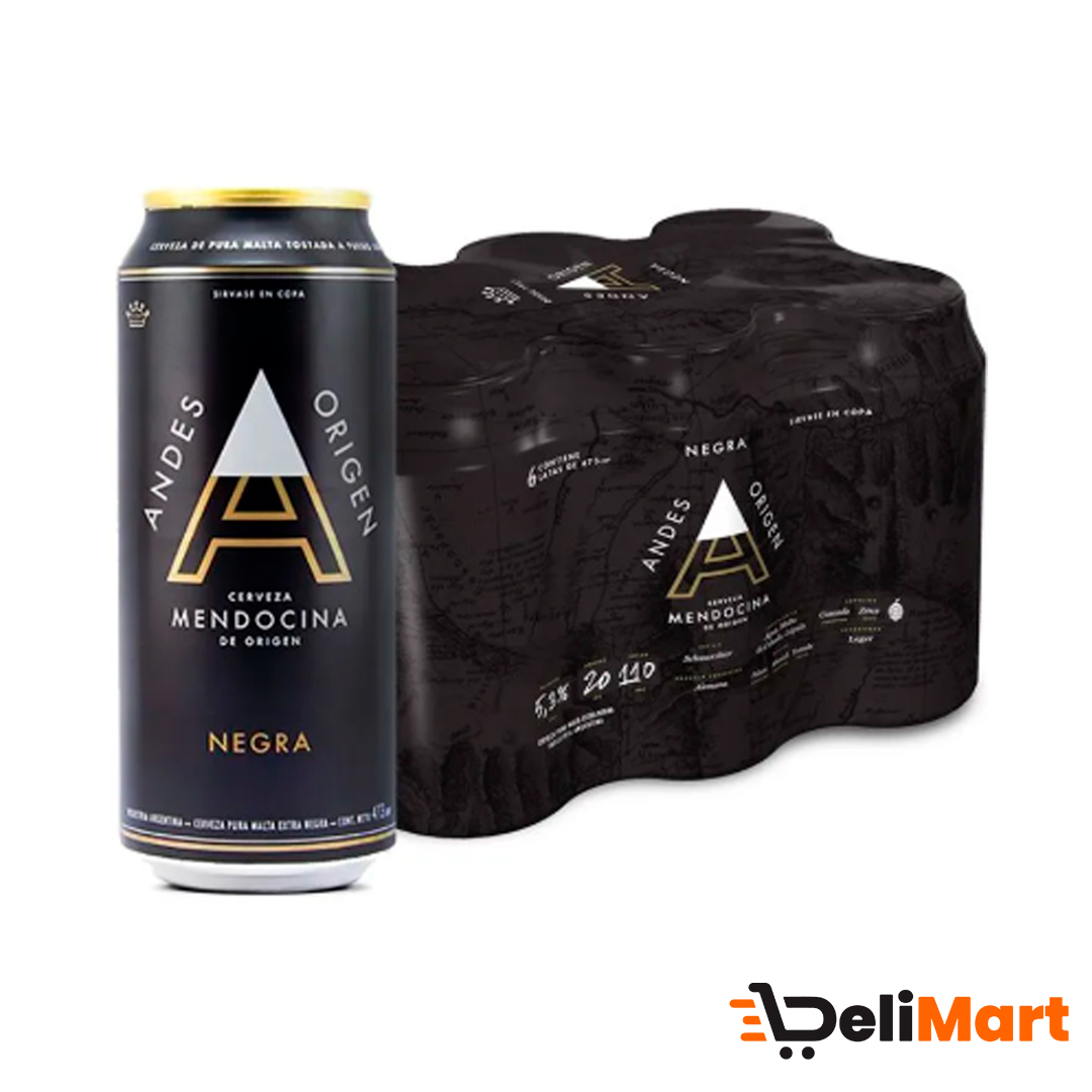Cerveza Negra Andes 473 Cc Pack x 6
