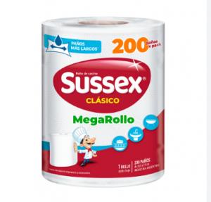 Rollo de Cocina Sussex Clasico Mega Rollo 200 paños