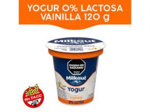 * Yogur Milkaut Vainilla 0% Lactosa x120g