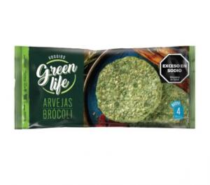Medallones Veggies Green Life Arvejas  Brocoli 380 Gr