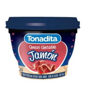 Queso Untable Tonadita Jamon 180 Gr