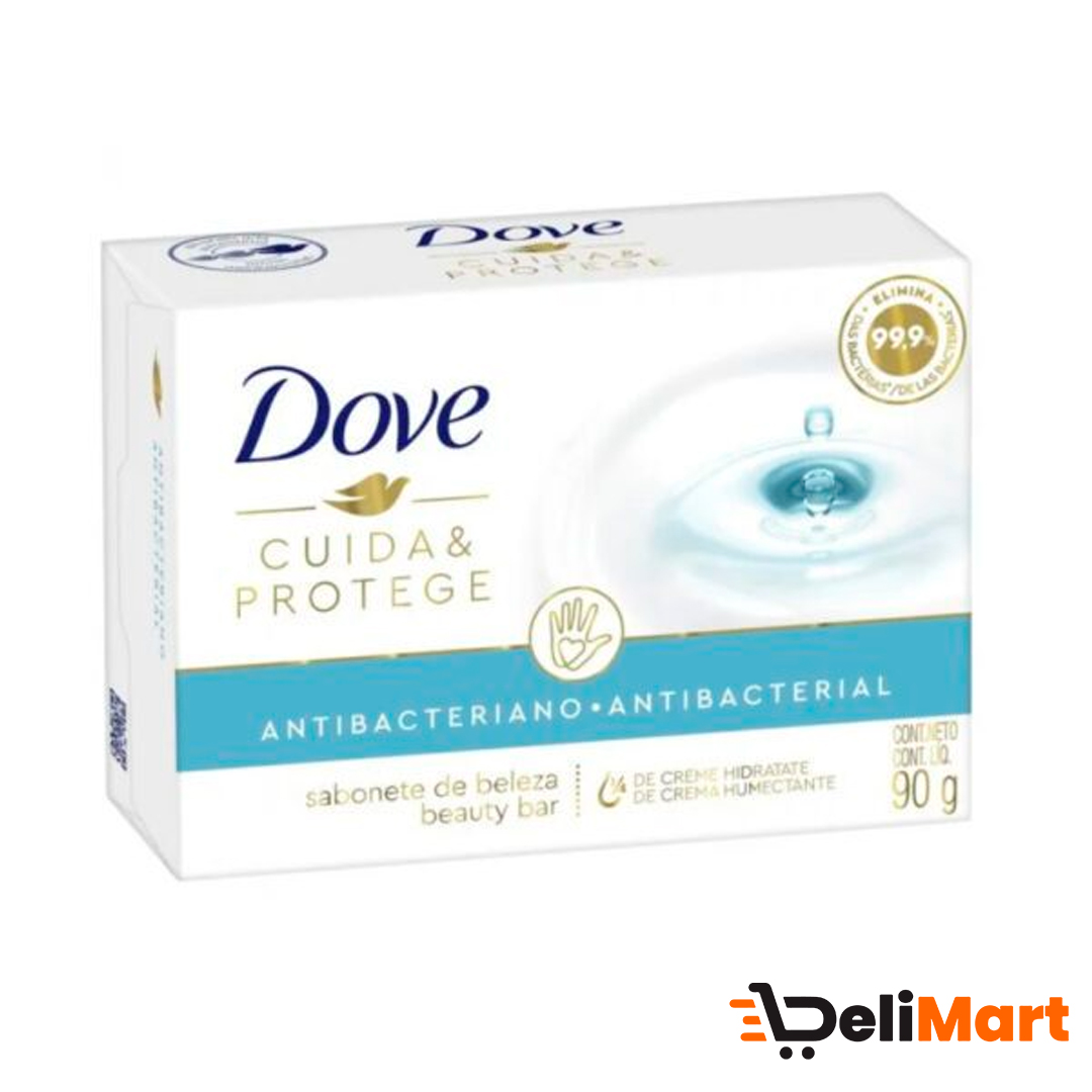 Jabón Dove Antibacterial Cuida & Protege 90 Gr