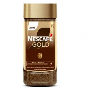 Café Nescafe Gold Frasco x95 Gr Rico y Suave intensidad 7 (mezcla)