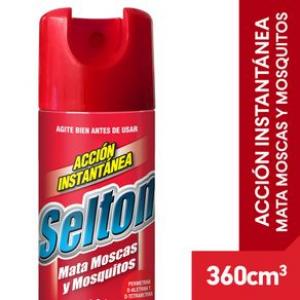 Insecticida Selton Mata Moscas Y Mosquitos Acción Instantánea 360 Cm3