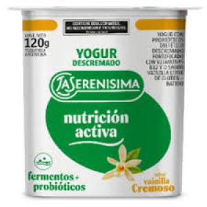Yogur Batido Descremado Nutricion Activa La Serenisima 120 G Vainilla