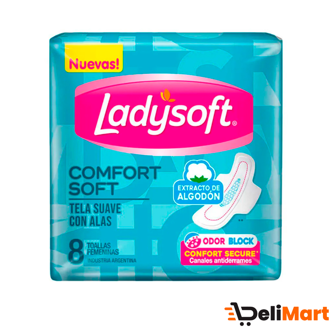 Toallita Femenina Ladysoft Confort Soft x 8 uni