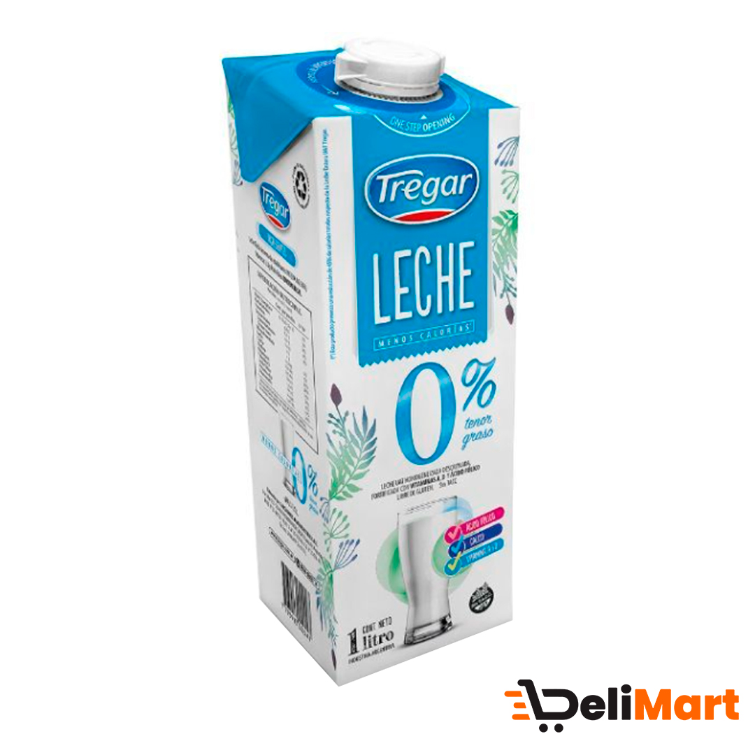 Leche 0% Grasa Tregar 1L