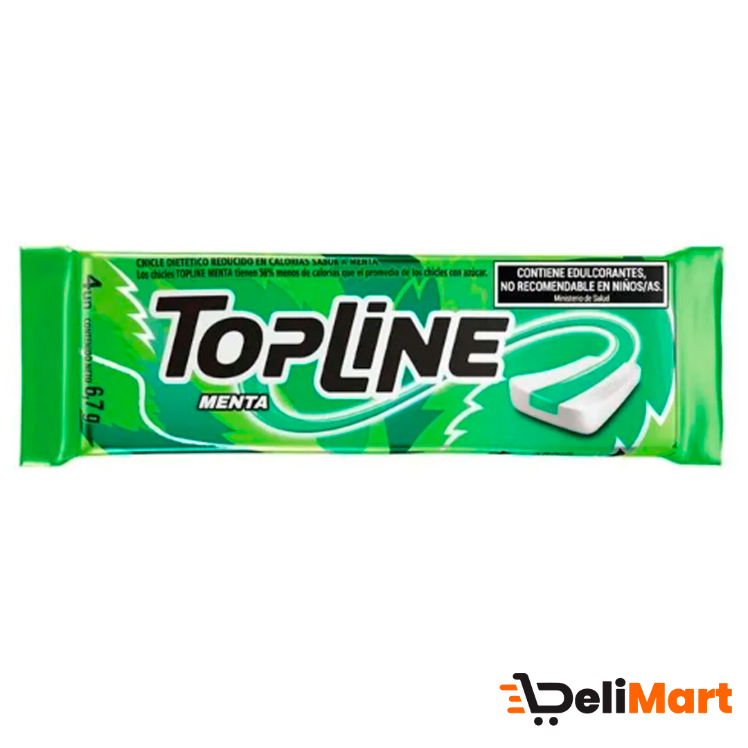 Chicle Topline Menta 6,7 Grs