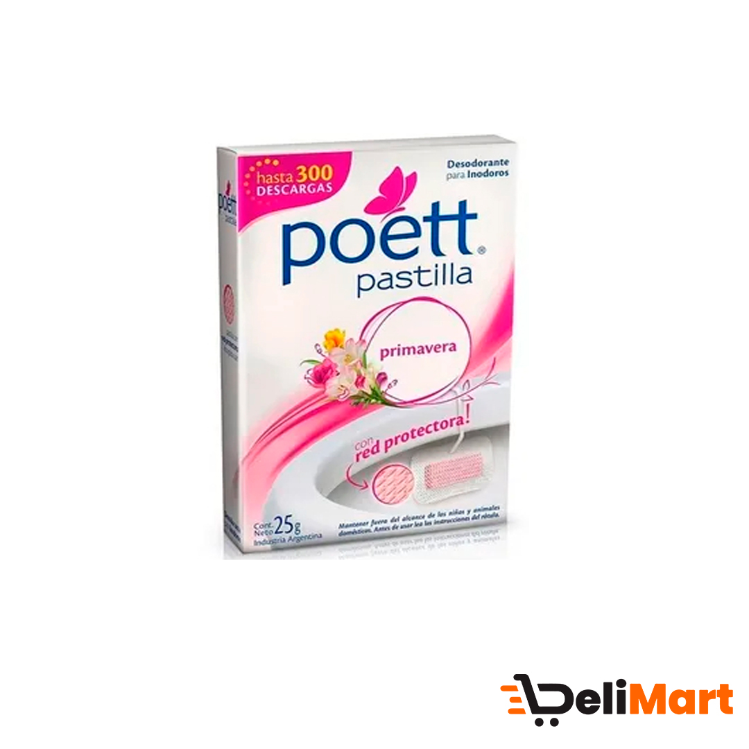 Pastilla Para Inodoros Poett Primavera 25 gr