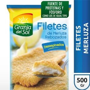 Filetes Merluza Rebozado Granja Del Sol 500 Gr