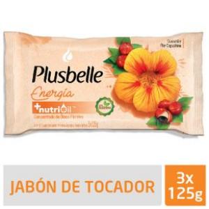Jabon Plusbelle Energia 3u 125gr