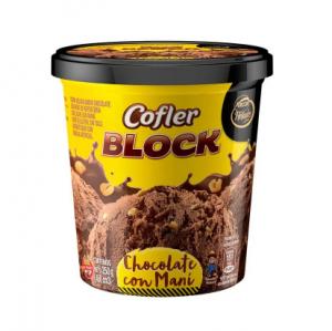 Helado Chocolate con Mani Cofler Block 250 Gr