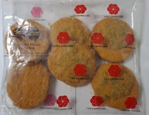 Medallon de Pollo con Espinaca y queso Las Camelias X750g