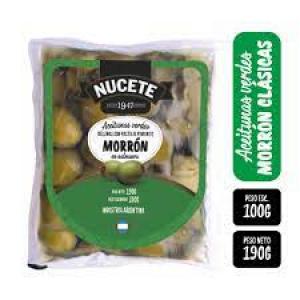 Aceitunas Verdes Rellenas Morron Nucete 100 Gr