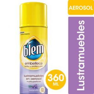 Lustramuebles En Aerosol Blem Lavanda 360ml
