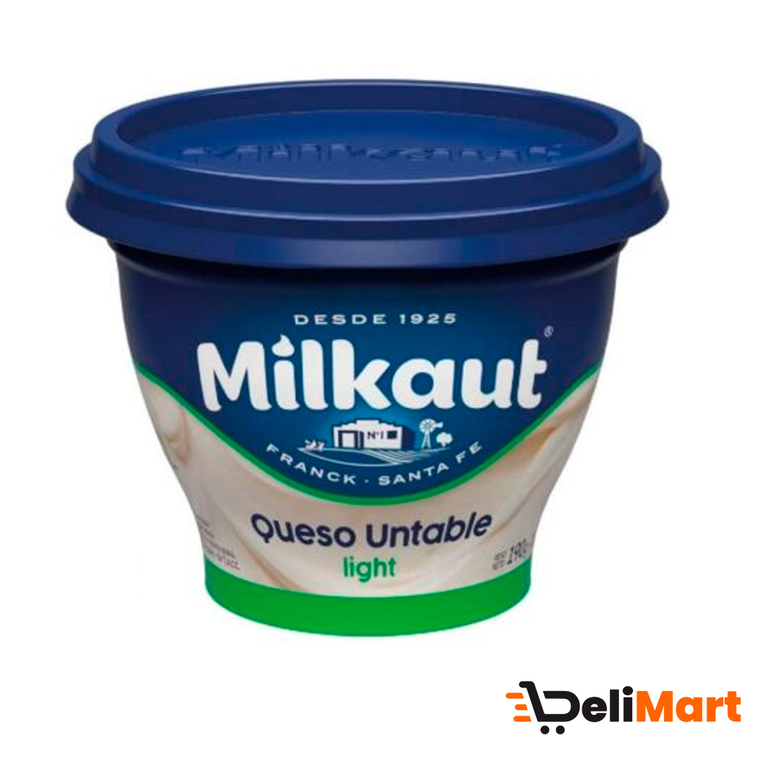 Queso Untable Tradicional Light Milkaut 190 Gr