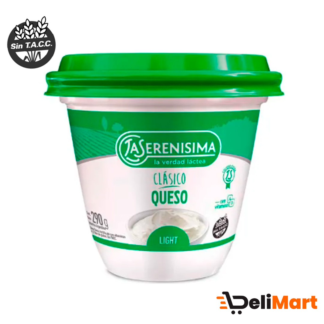 Queso Crema Blanco Clásico Light La Serenísima  290 G
