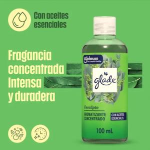 Aromatizante de Ambiente Liquido Concentrado Glade 100 Ml Eucaliptus
