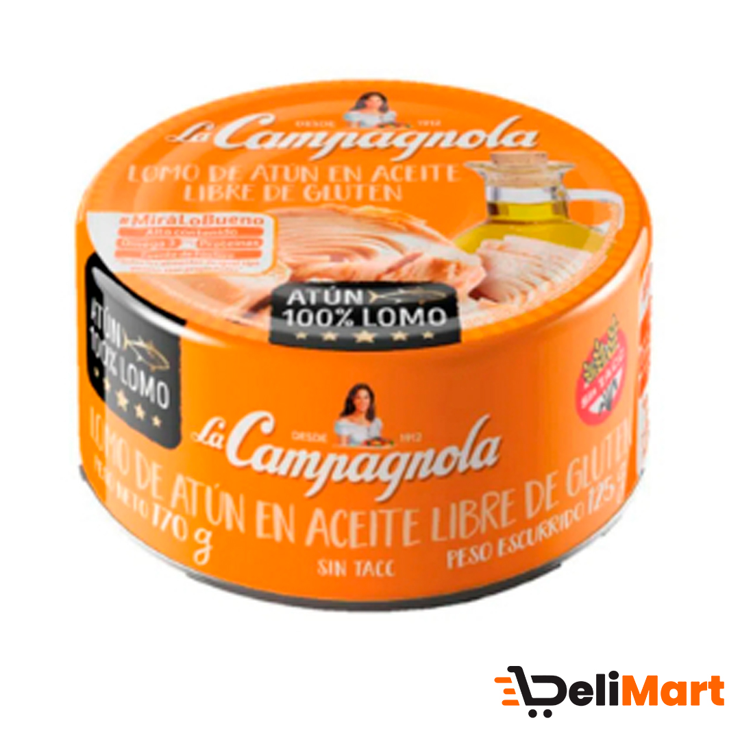 Conserva De Pescados Atún Lomo En Aceite La Campagnola 170 Gr