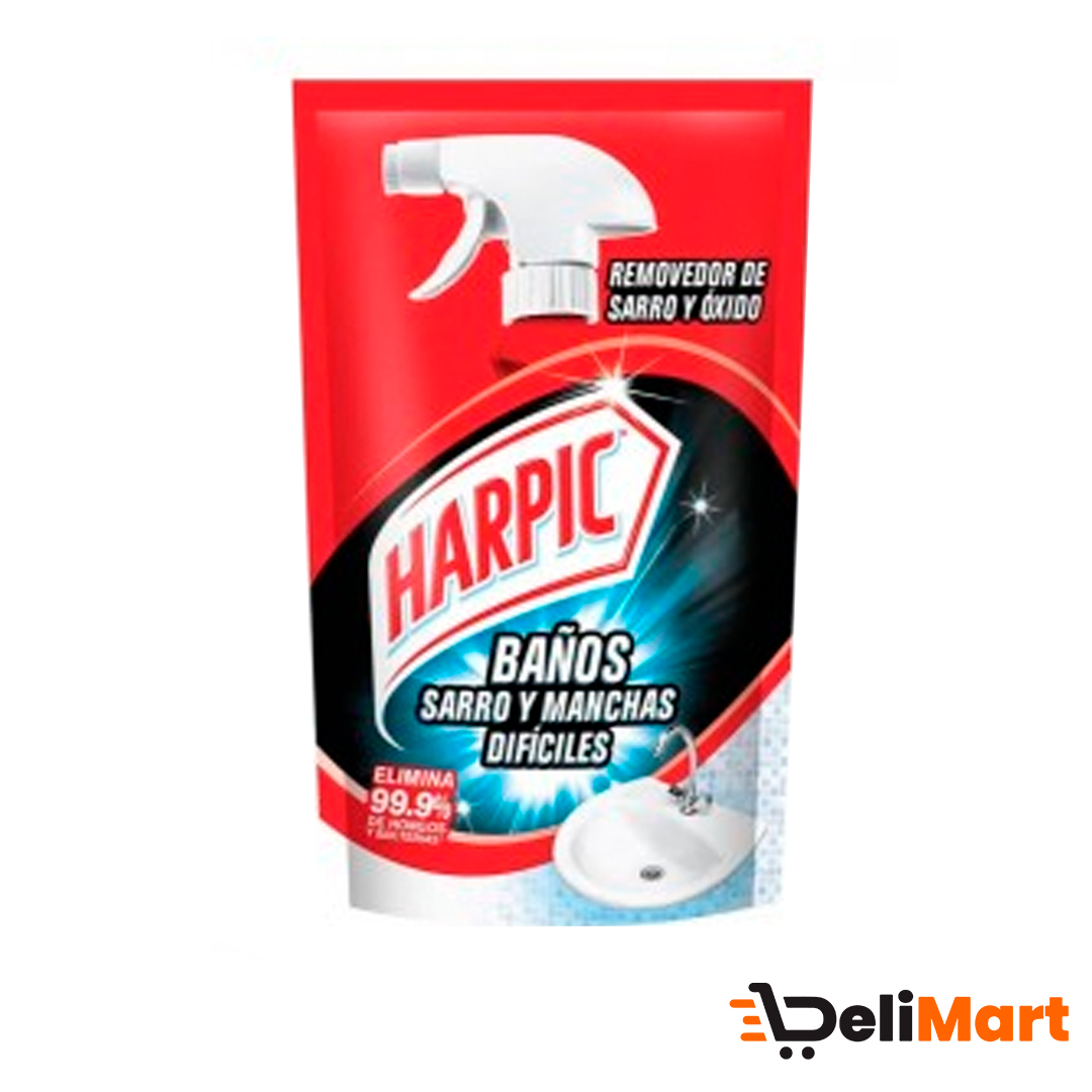 Limpiador de Baños Sarro y Manchas Dificiles Harpic Dp 420 Ml