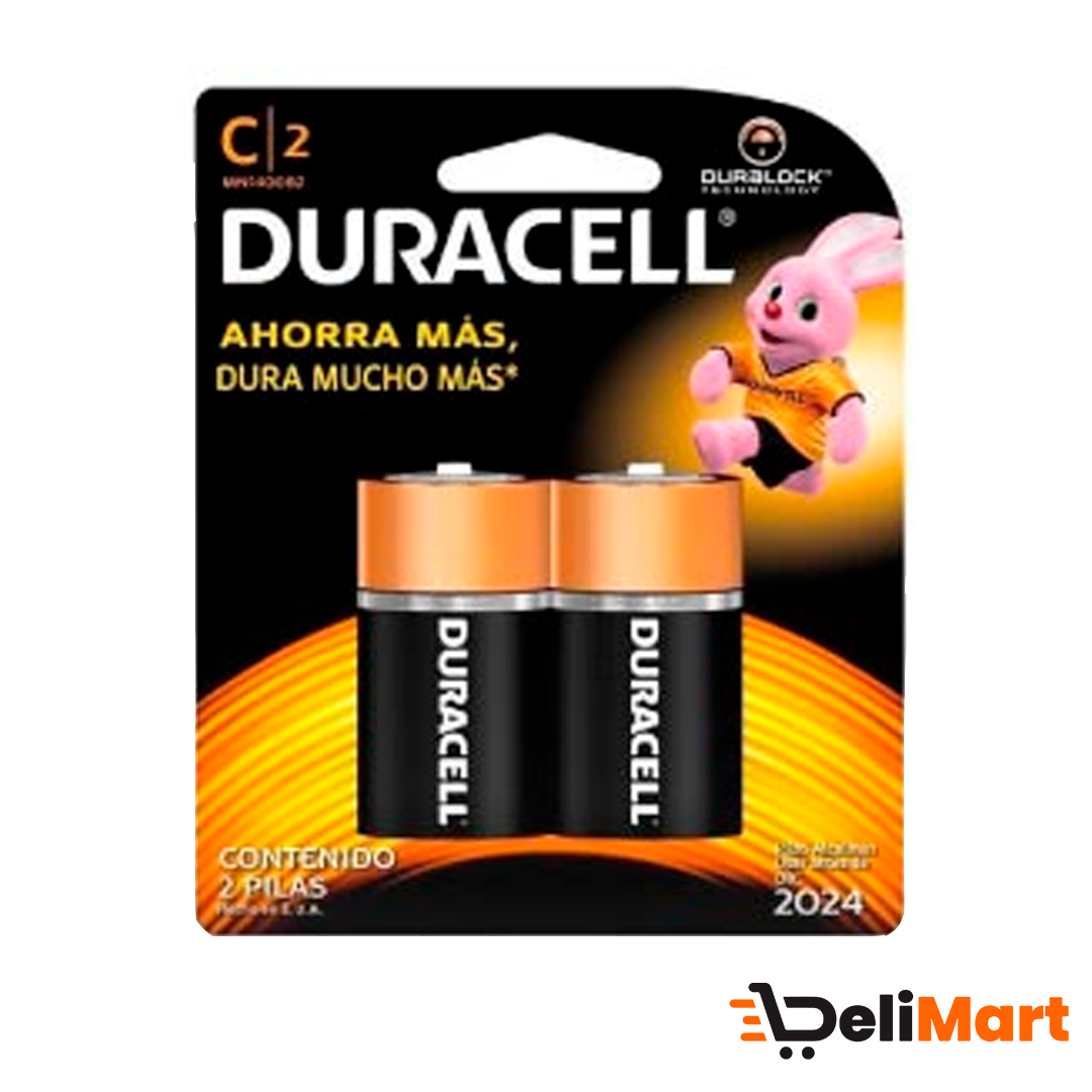 Pila Duracell Alka C x2 Unidades