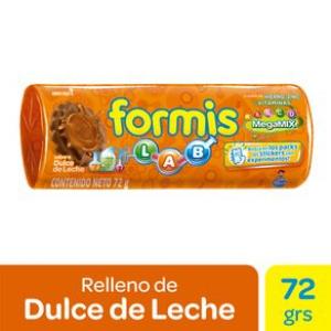 Galletitas Con Dulce De Leche Formis 72 Gr