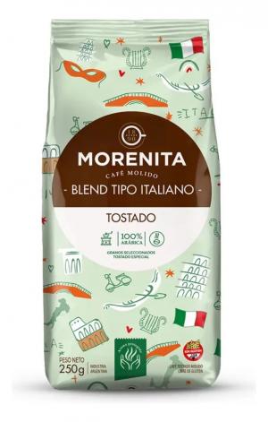 Cafe La Morenita Blend Italiano Tostado x 250 Grs