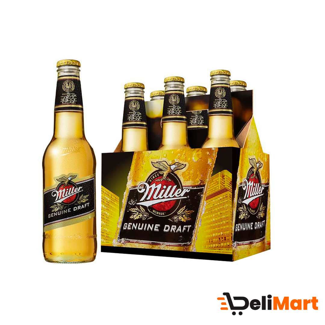 Cerveza Rubia Miller x 330 Ml- SIX PACK -