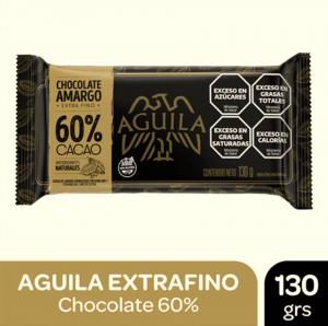 Chocolate Amargo 60% Cacao Águila X 130gr