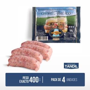 * Chorizo de cerdo Cagnoli x4 Unidades.
