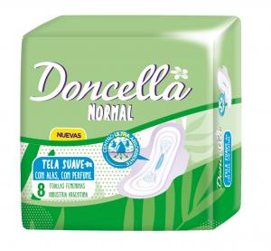 Toallitas Femeninas Doncella C/Alas 8 Unid.
