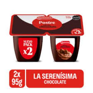 * Postre la Serenisima Pack 2X95Gr Chocolate
