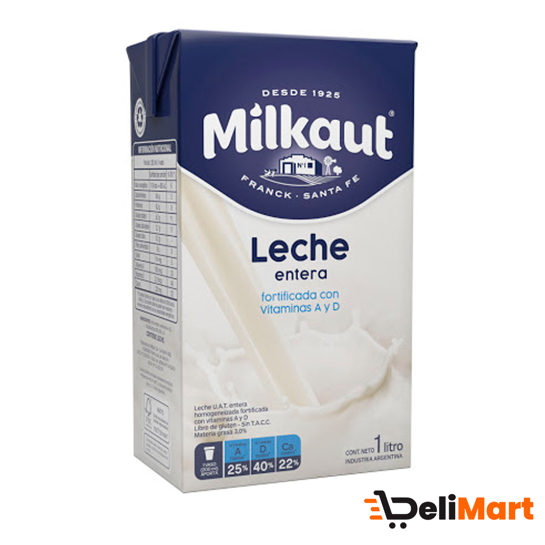 Leche Entera Milkaut x 1 Litro