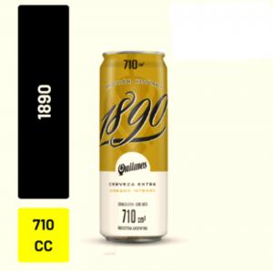 Cerveza Rubia 1890 lata x710cc Pack 4 und