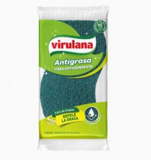 Esponja Cocina Antigrasa Fibra Antiadherente Virulana