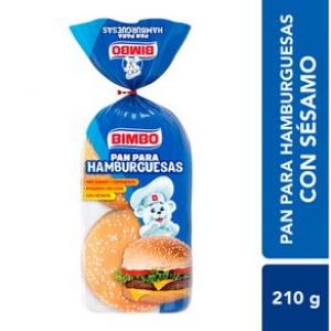 * Pan Hamburguesa Con Sesamo Bimbo 210gr