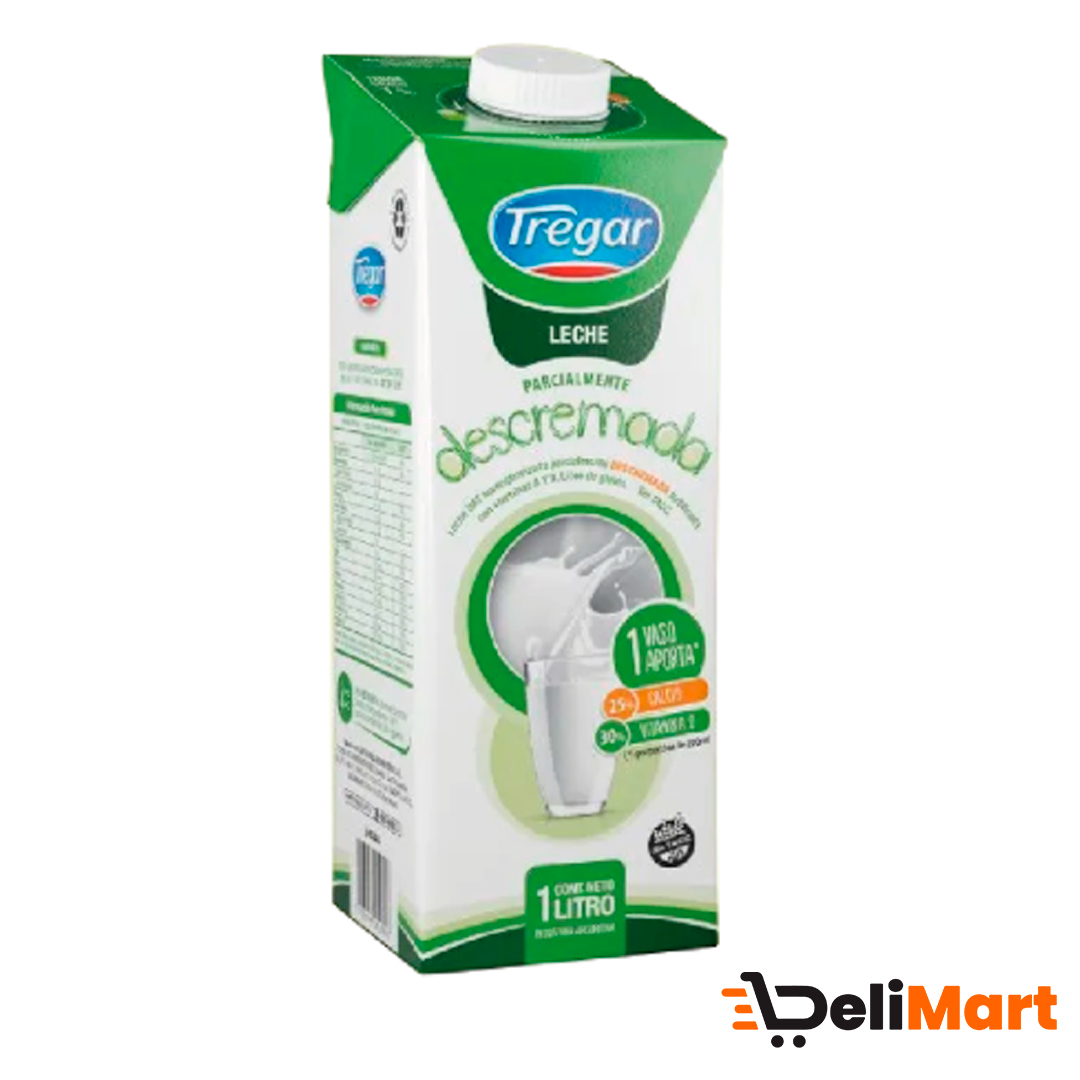 Leche Descremada Tregar 1lt