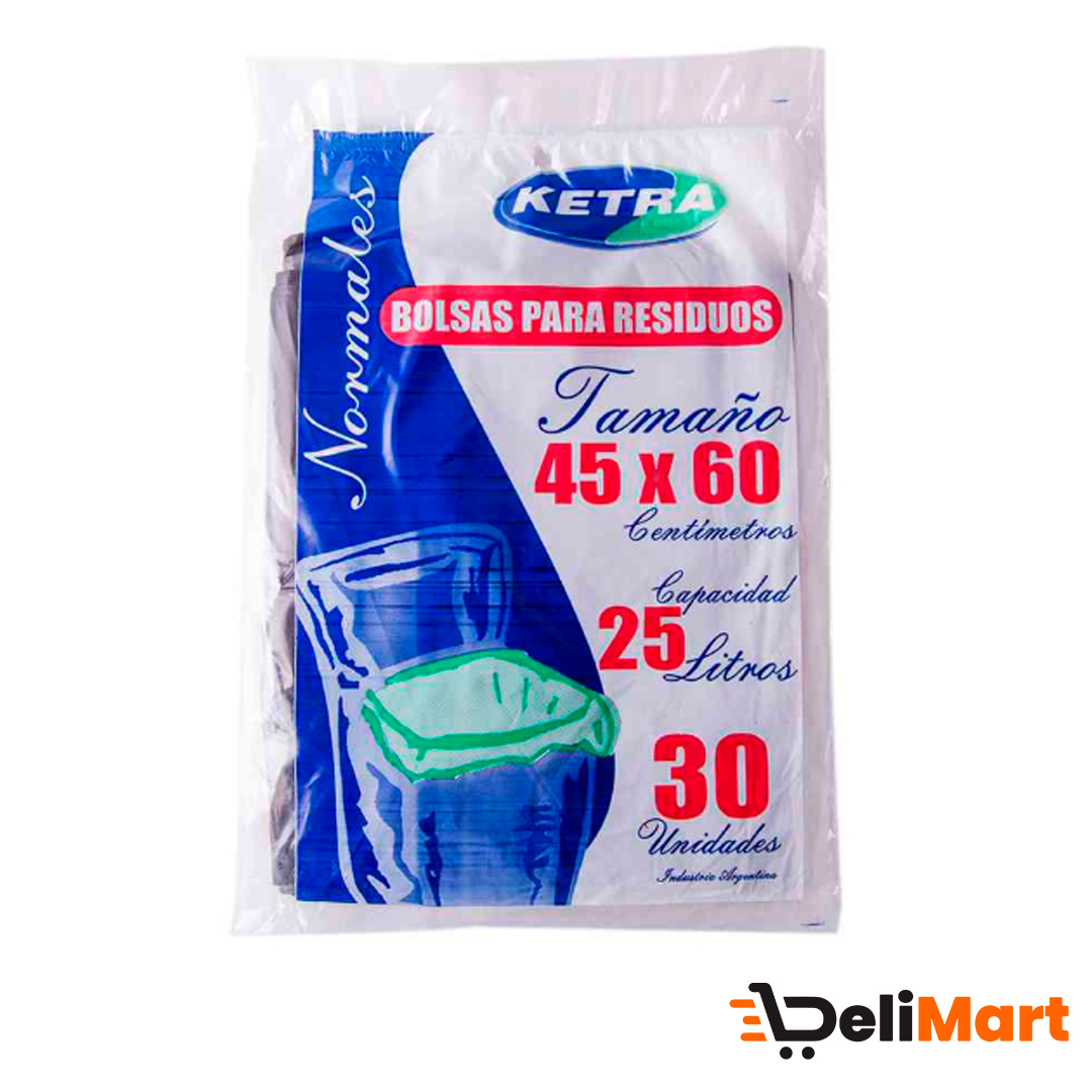 Bolsa de Residuos plana Ketra 45X60 10und