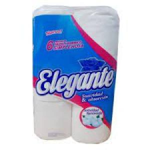 Papel Higienico Elegante 6 rollos x  30 m