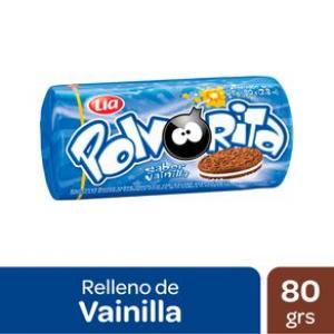 Galletitas Chocolate Rellena Polvorita Lia Vainilla 80 Gr