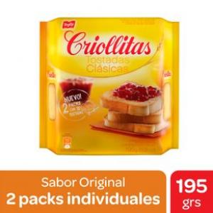Tostadas Criollitas Clásicas X 195 Gr