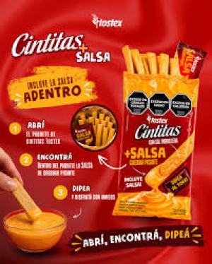 Galletitas Cintitas + Salsa Dip Cheddar x145 Gr