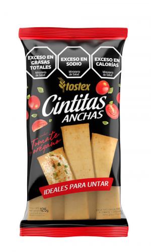 Galletitas Cintitas Anchas Tomate y Oregano 125 Gr