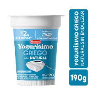 * Yogurisimo Griego Natural Sin Endulzar 190 grs