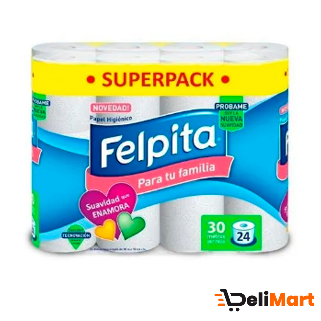 Papel Higienico Superpack Felpita 24 x 30 Mts