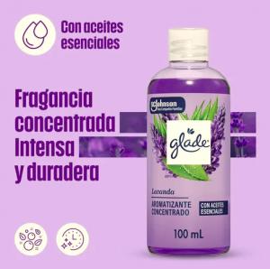 Aromatizante de Ambiente Liquido Concentrado Glade 100 Ml Lavanda